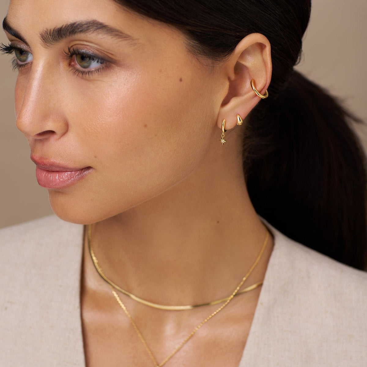 Simple Ear Cuff - Gold