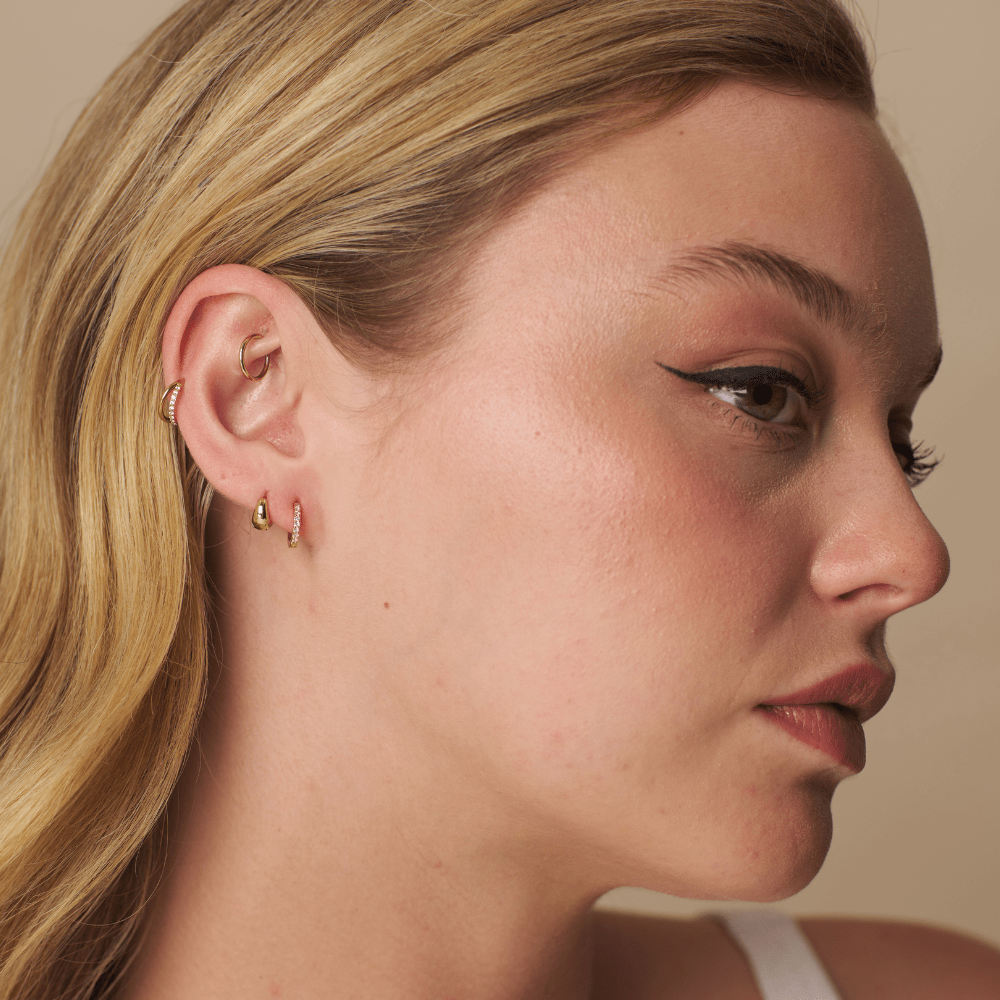 Micro Hoop Ear Stacking Set