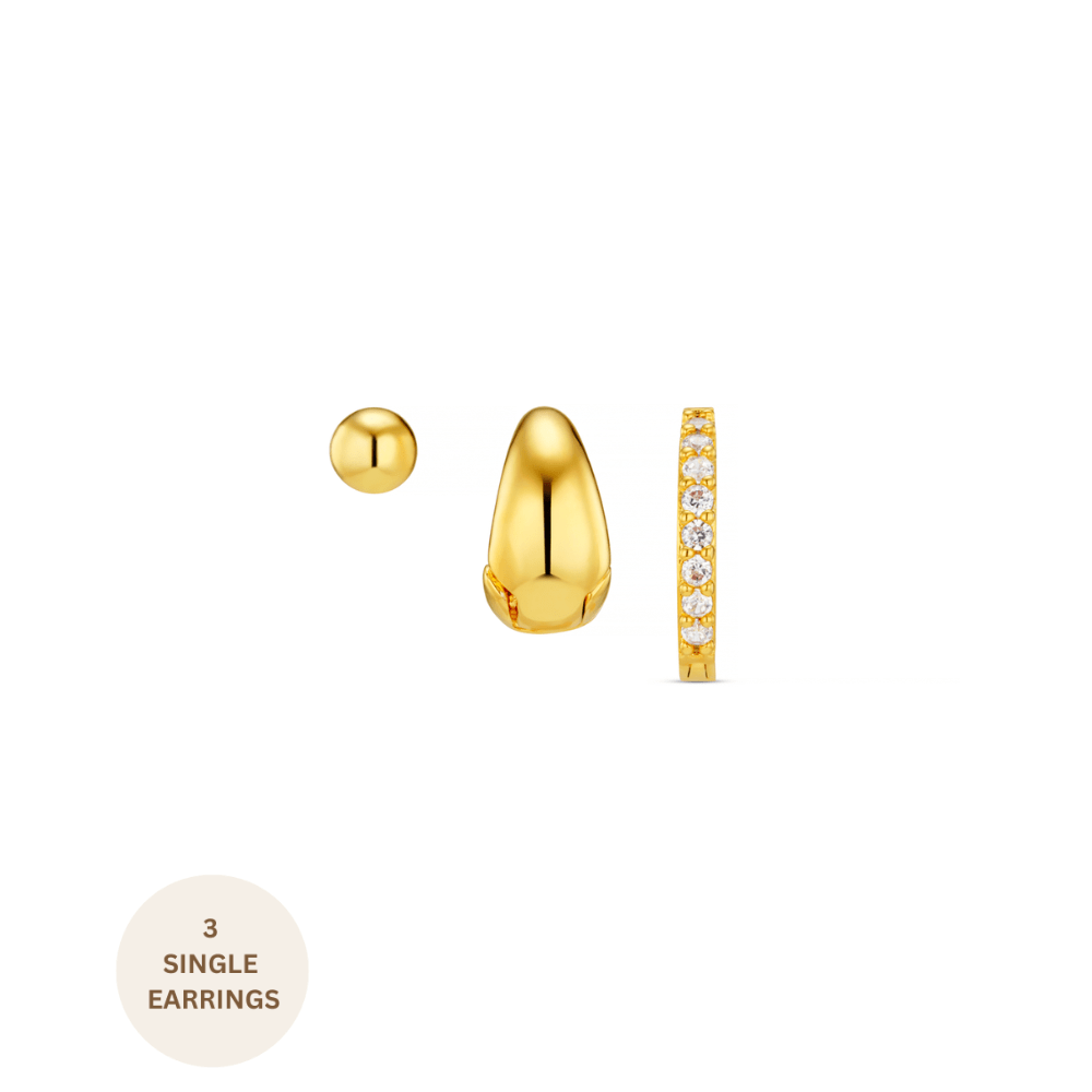 Micro Hoop Ear Stacking Set