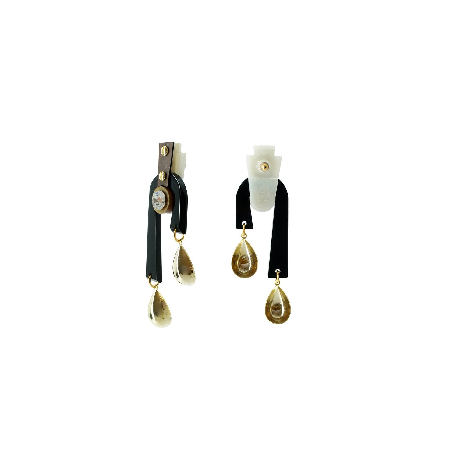 Earring Libra Deco Black