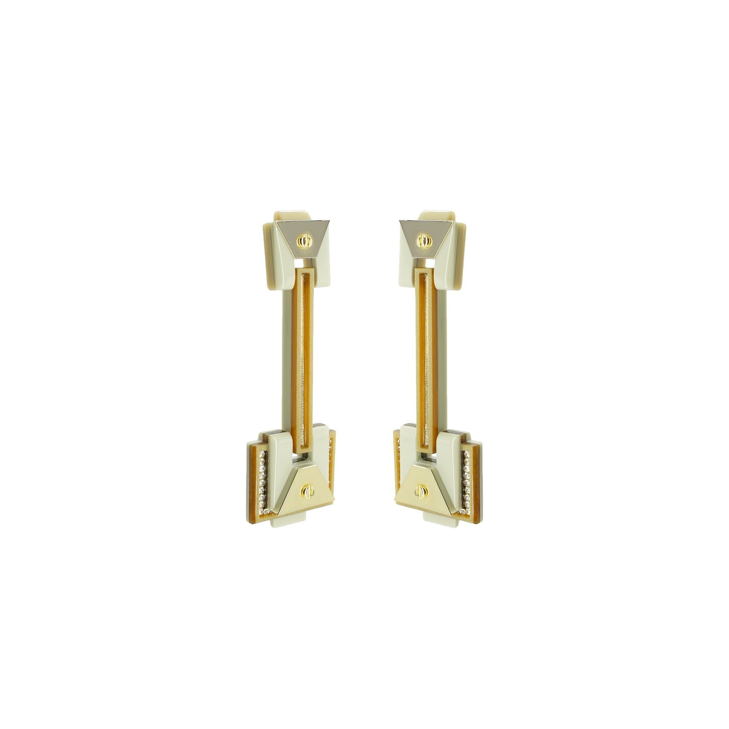 Earring Long Trapeze Clay