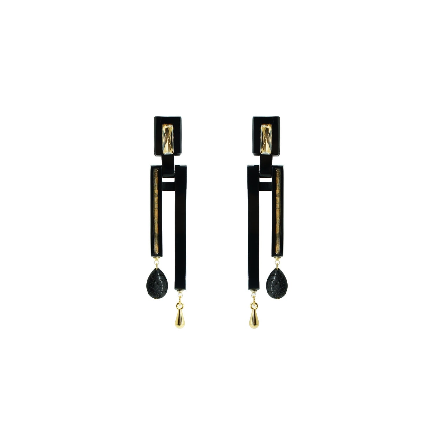 Earring Prumo Black