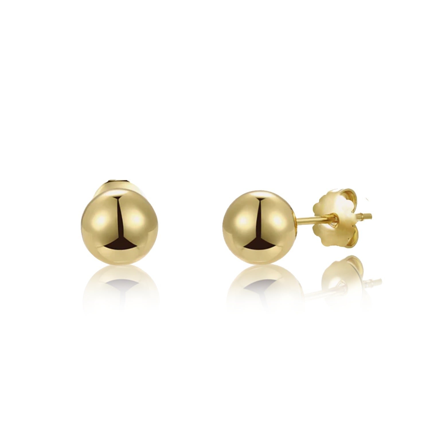 Earrings Gold-Plated Lobed