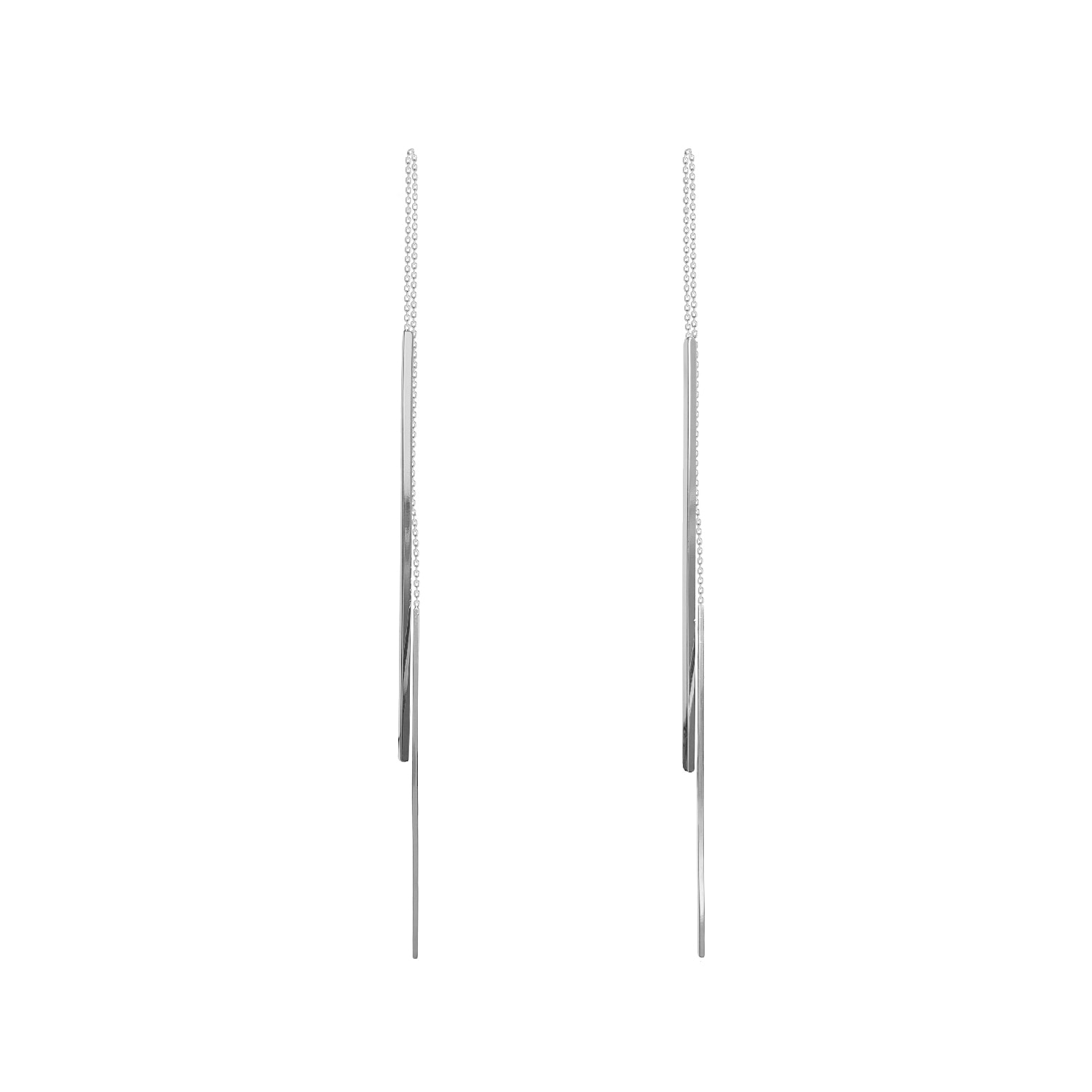 Jewellery Earrings Long- Color Silver