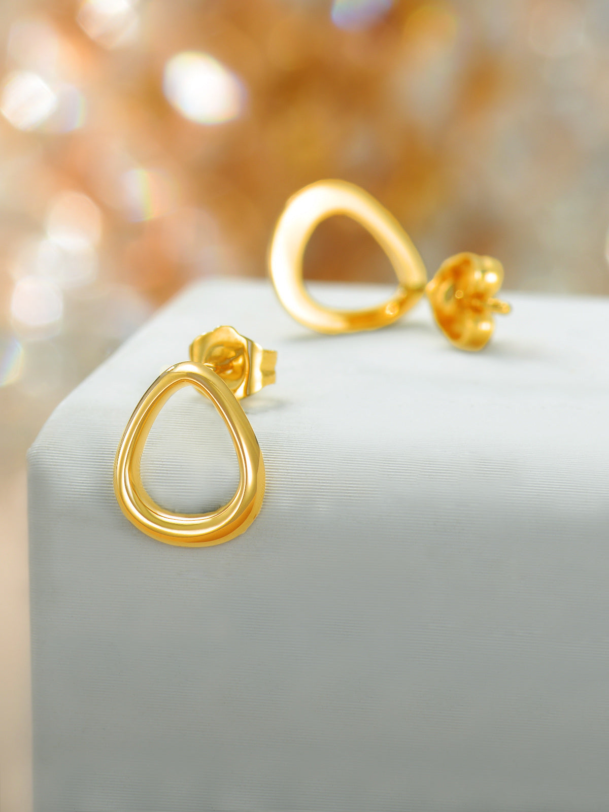 14K Gold Stud Earrings