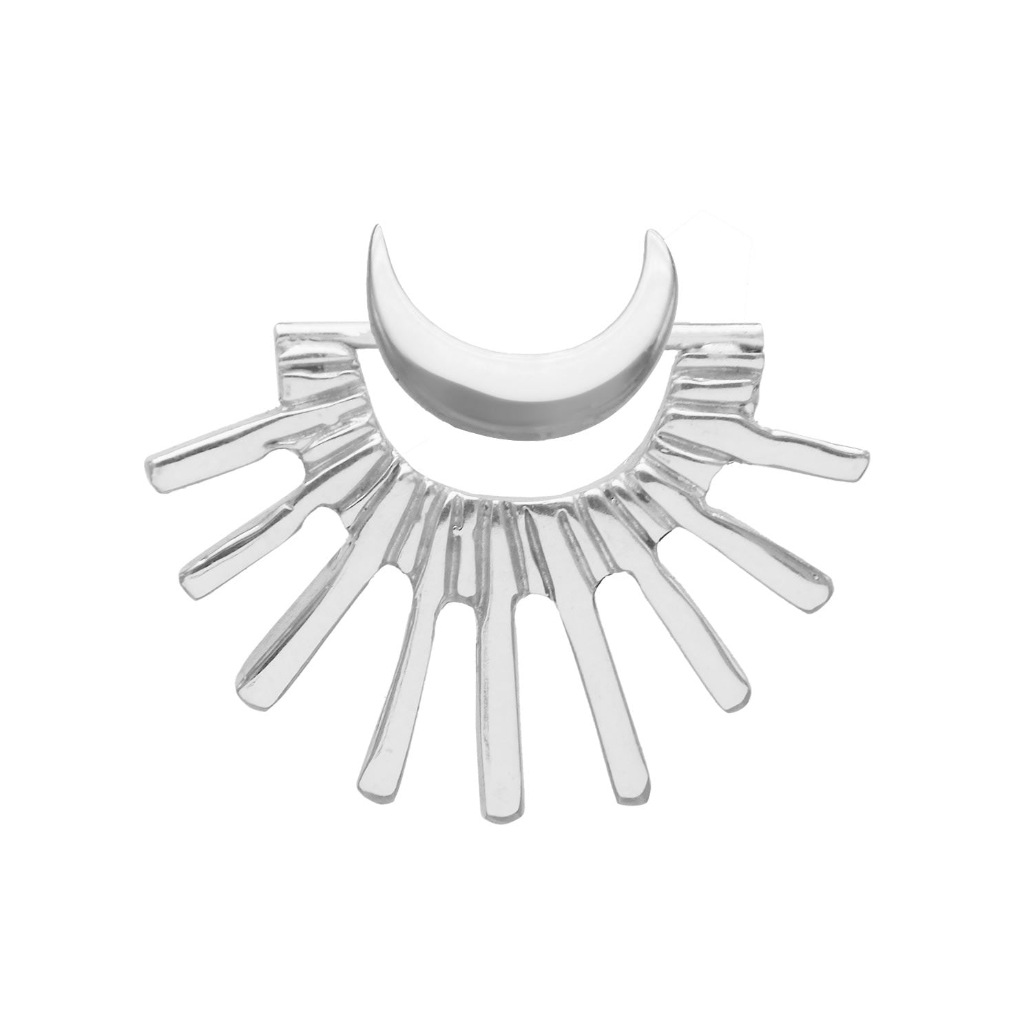 Earrings Rising Moon - Silver