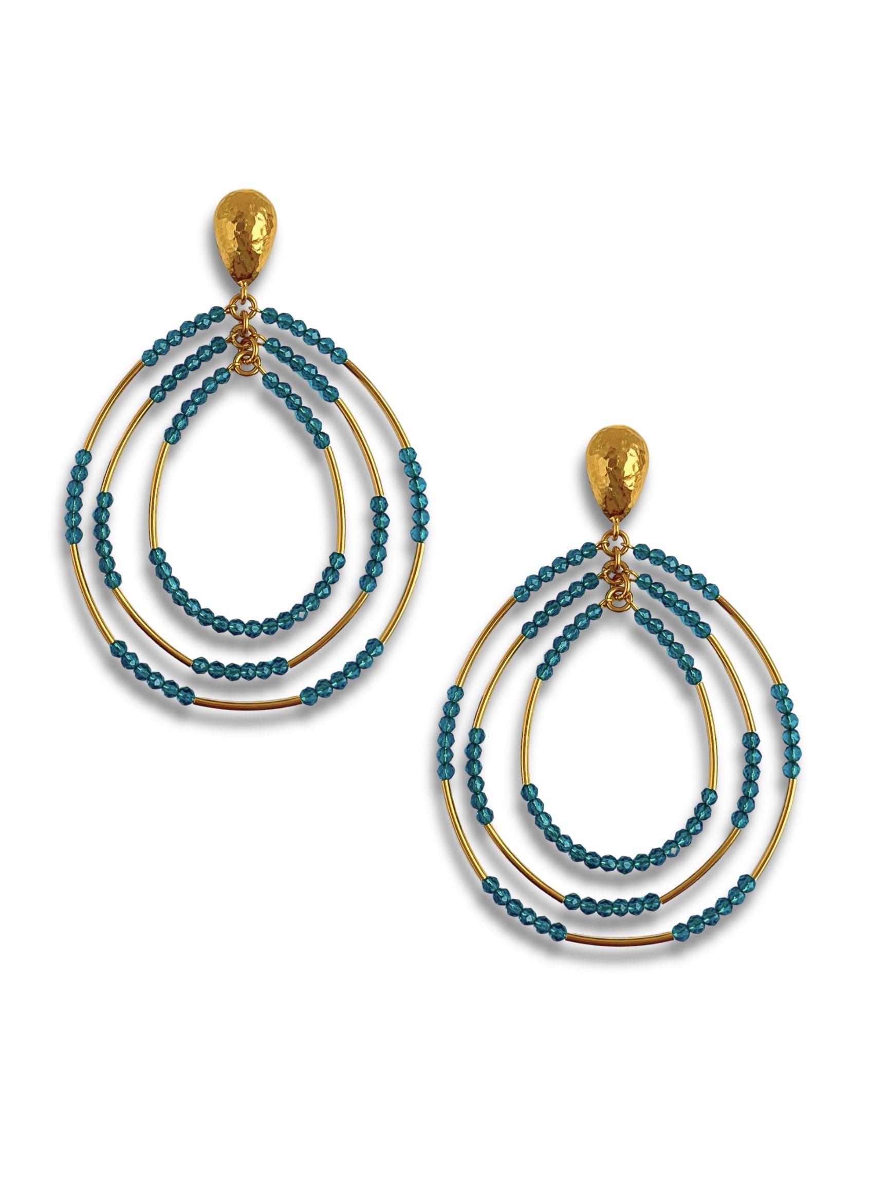 Easy Breezy Turquoise Post Earrings