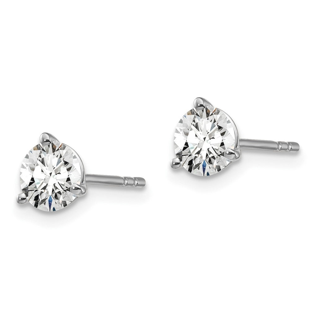 14k White Gold 1 CTW Lab Grown Diamond Stud Earrings