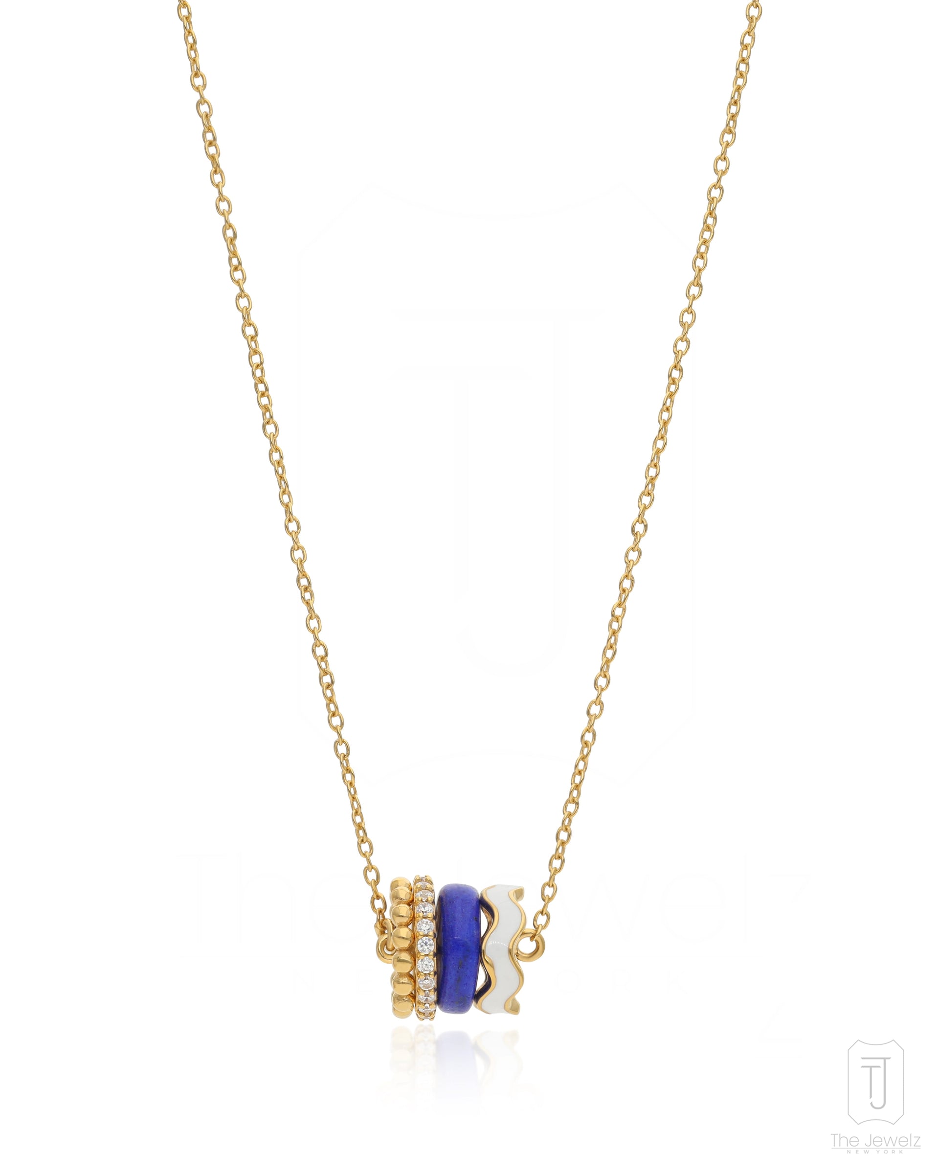 Lapis Ebb & Flow Silver Necklace For Women
