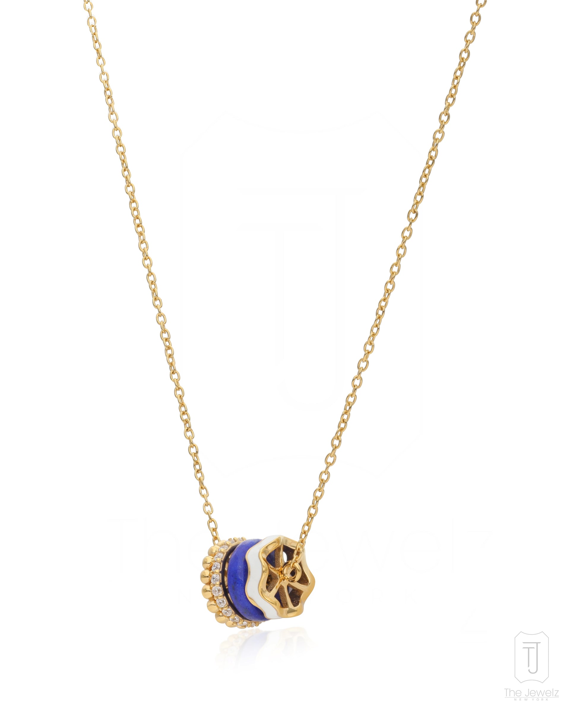 Lapis Ebb & Flow Silver Necklace For Women