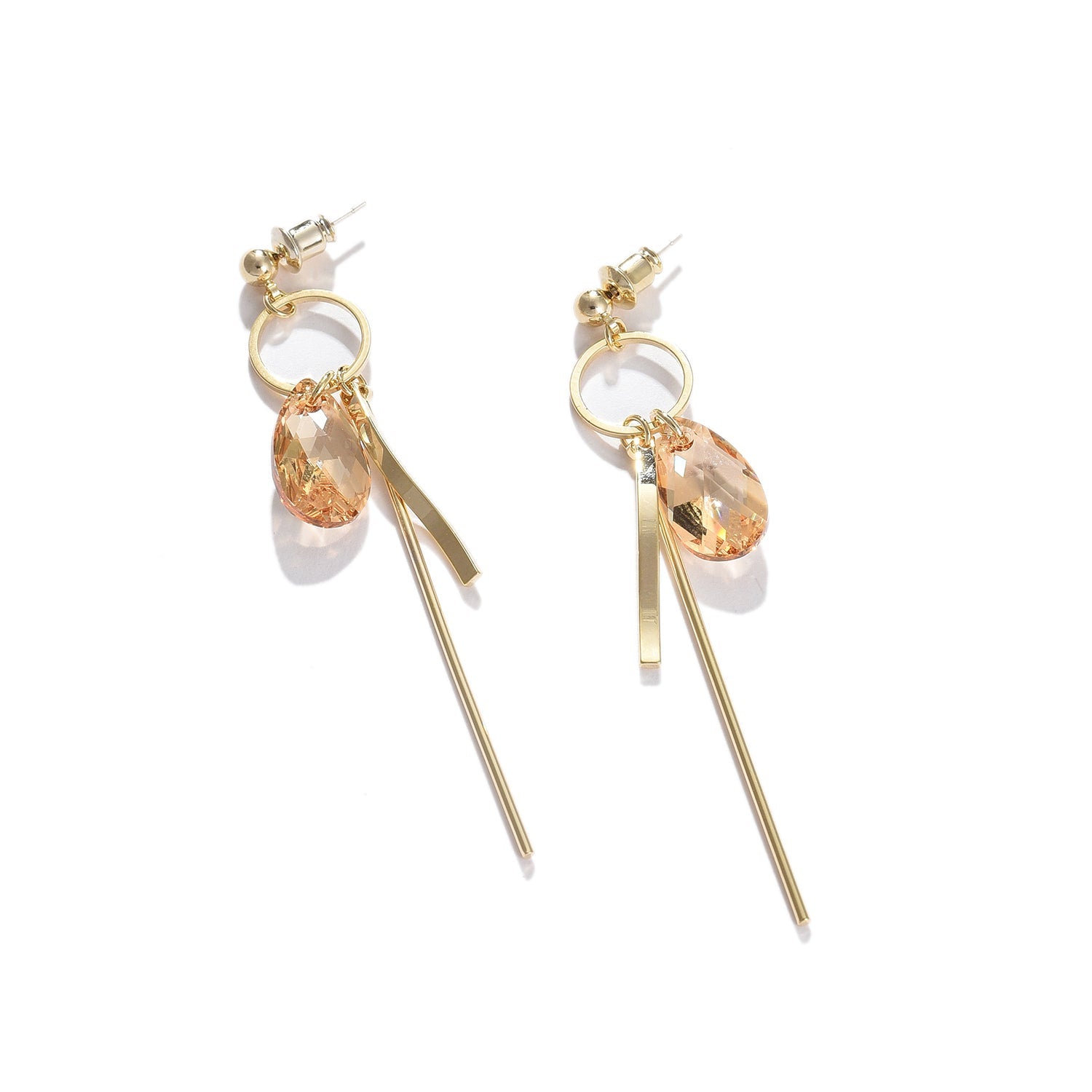 Gold-toned Contemporary Ear Cuff Earrings