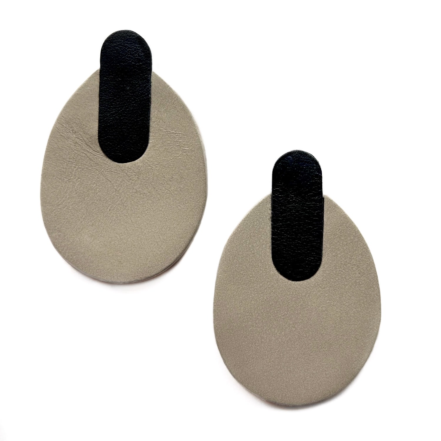 Echo Stud Leather Earrings