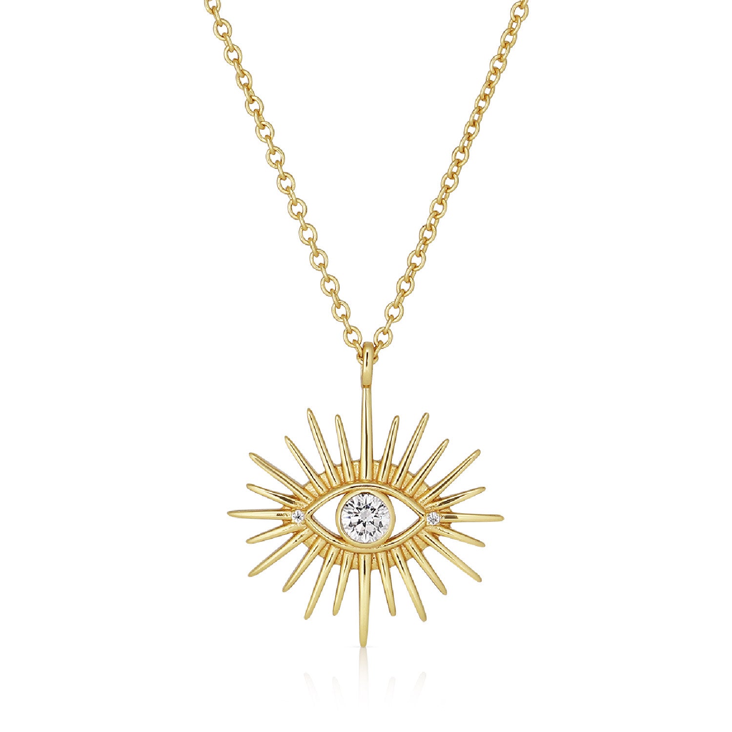 Eclipse Necklace With Eye & Spikes