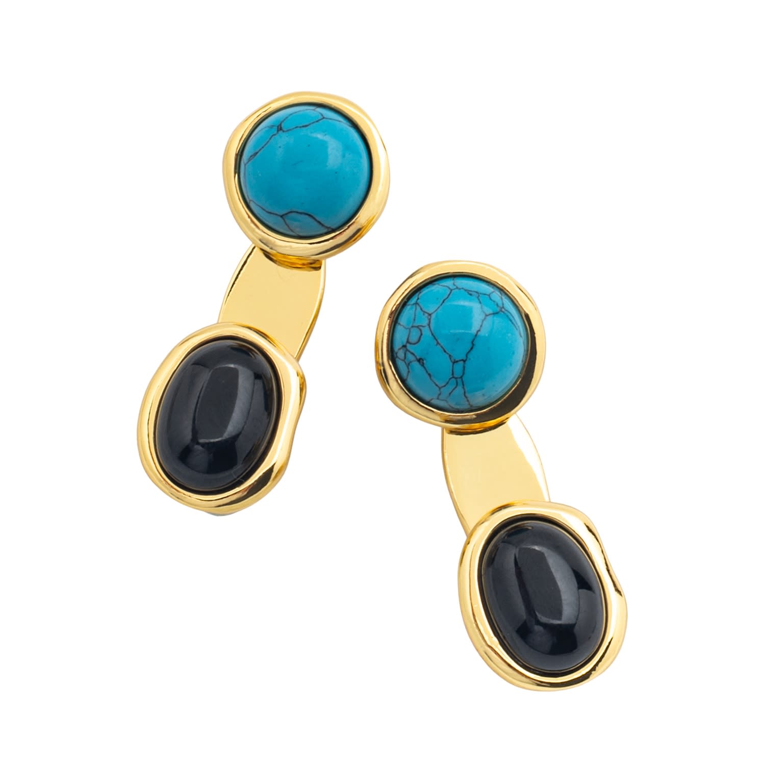 Eclipse Turquoise Ear Jackets