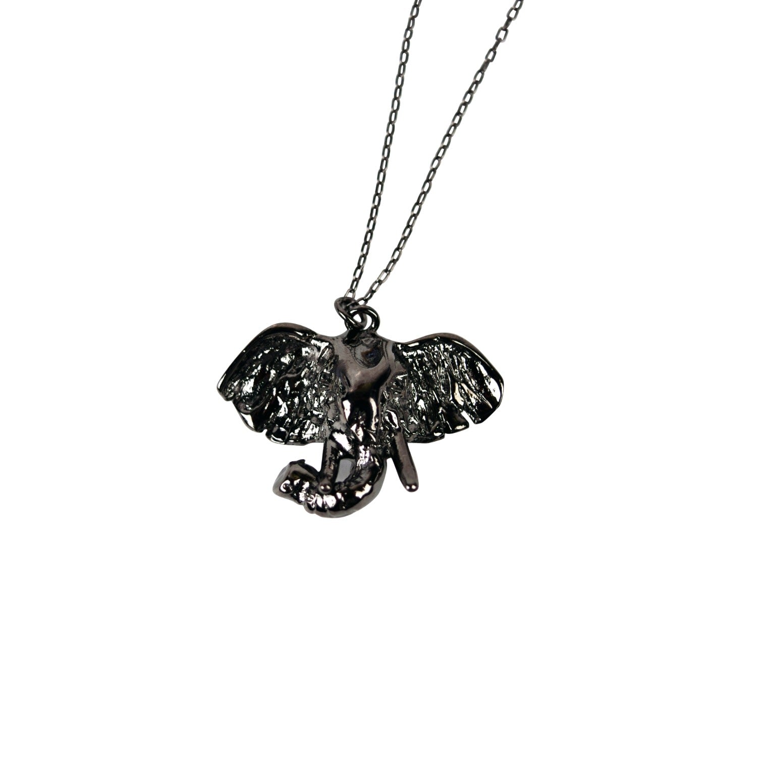 Elephant Necklace - Gunmetal