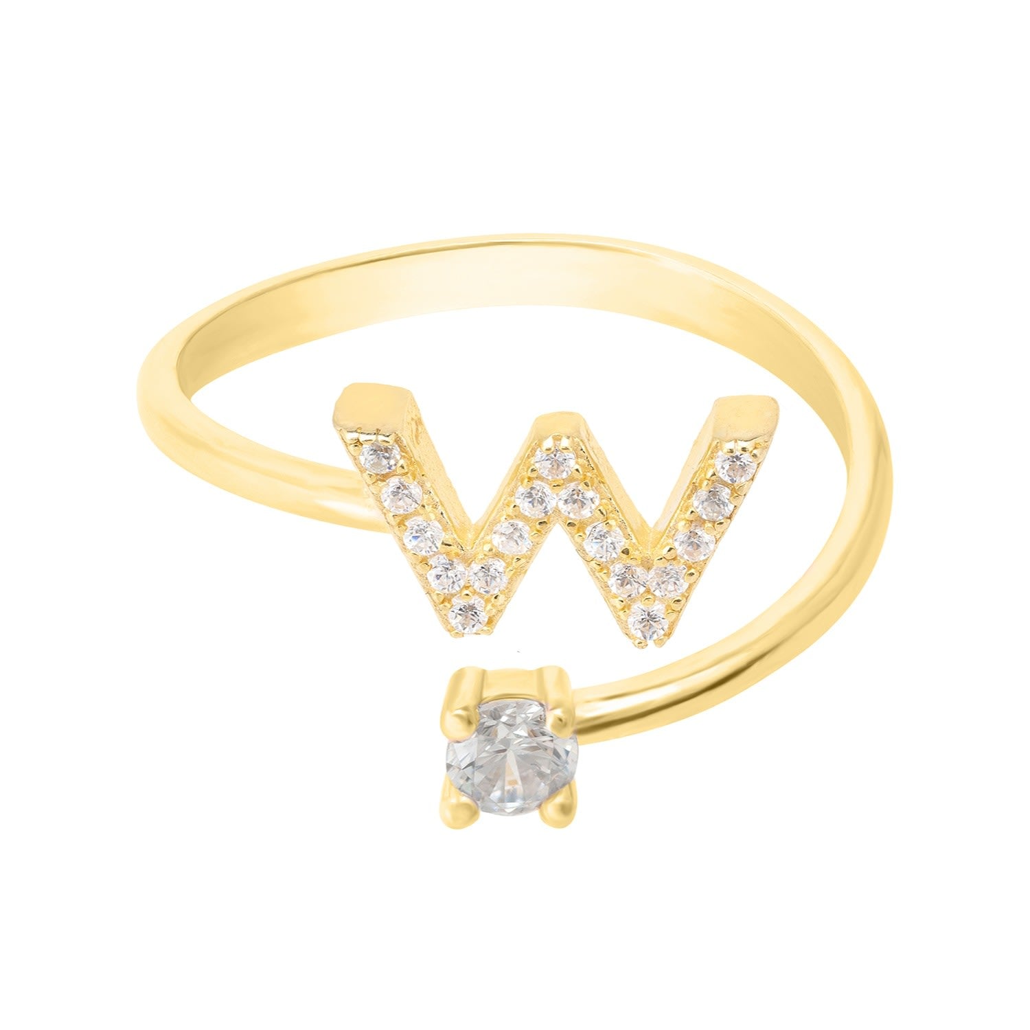 Initial Ring Gold W
