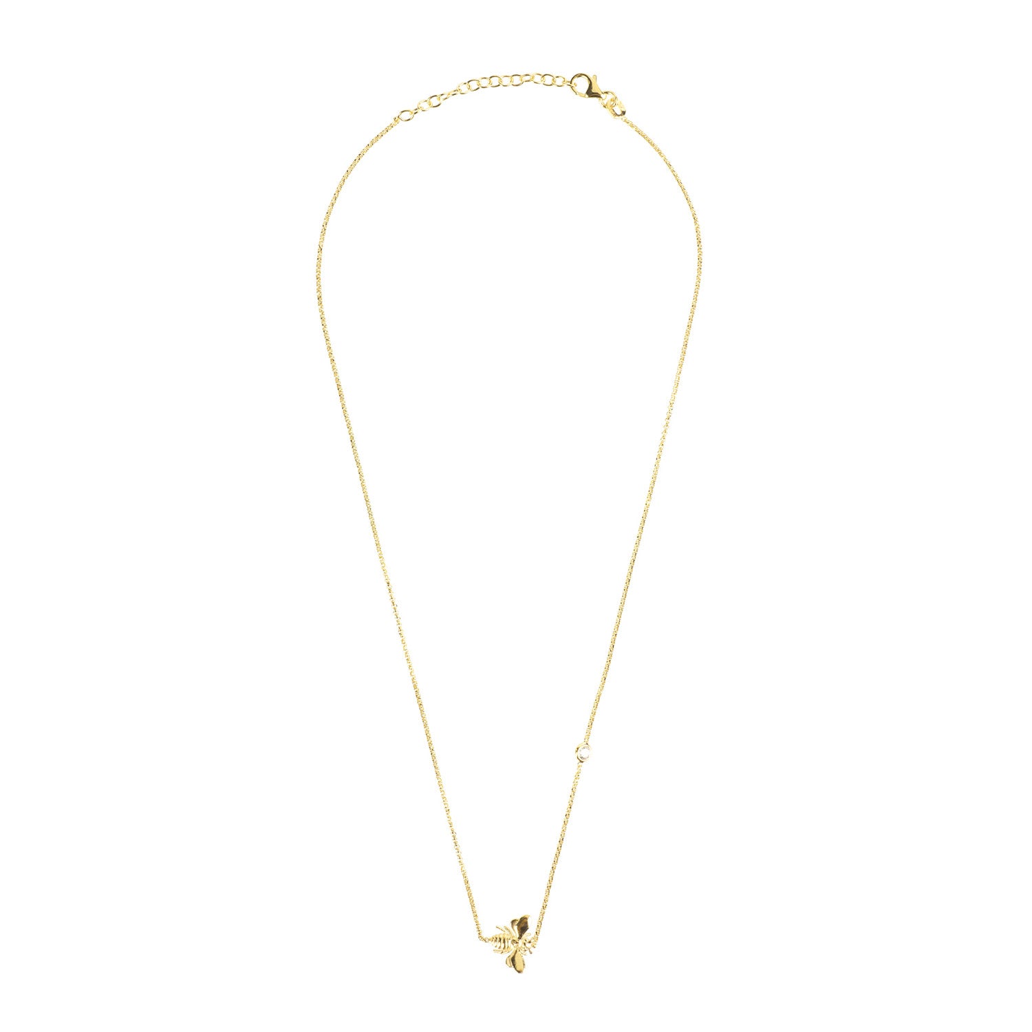 Queen Bee Necklace Gold