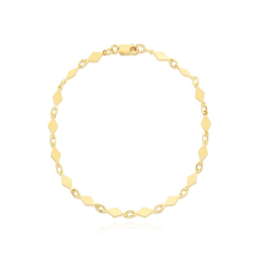 Gold Kite Chain Bracelet