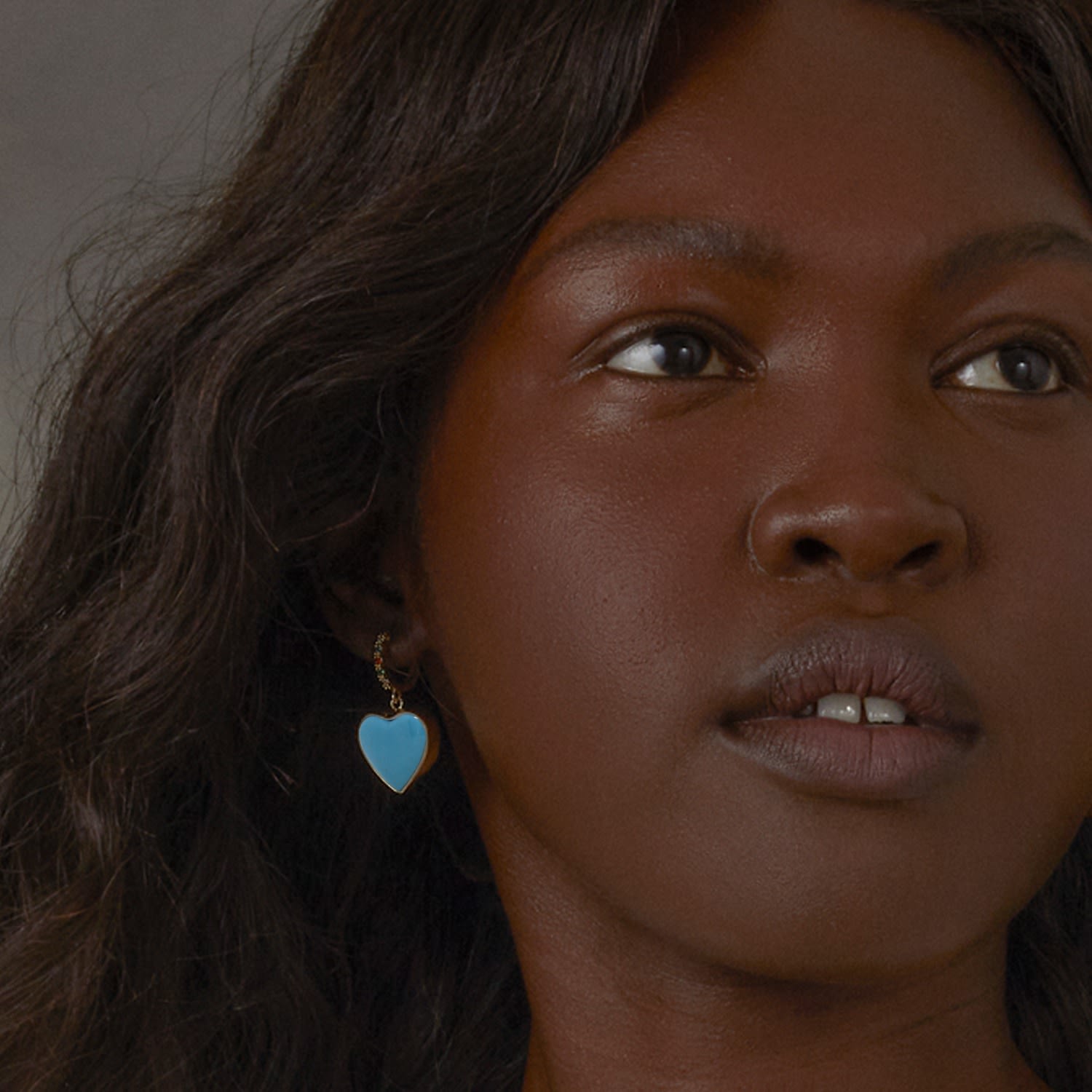 Love Is A Rainbow Gold Vermeil Turquoise Hoop Earrings