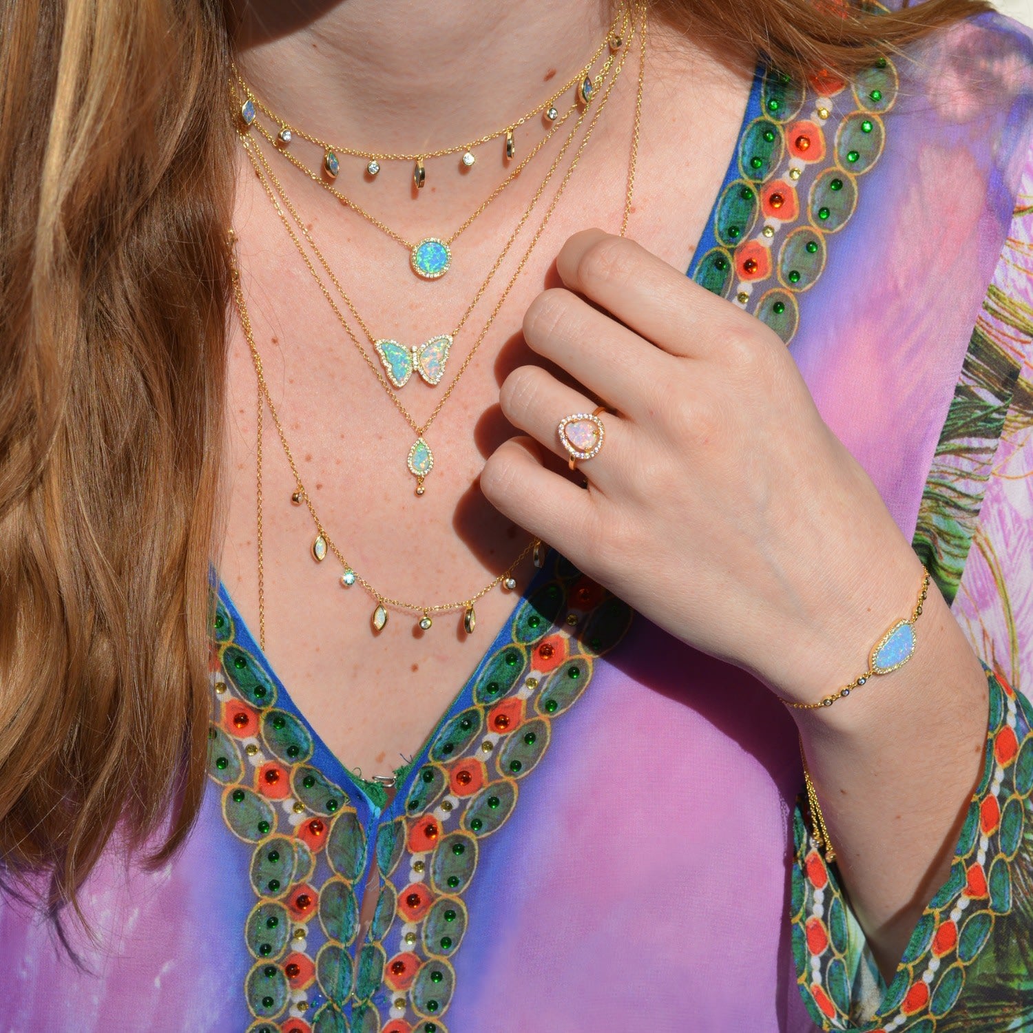 Opal Butterfly White