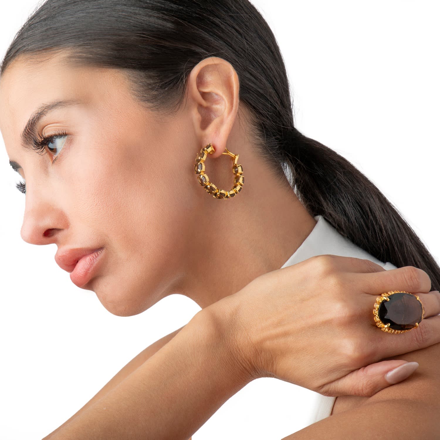 Elaine Hoops Pierced