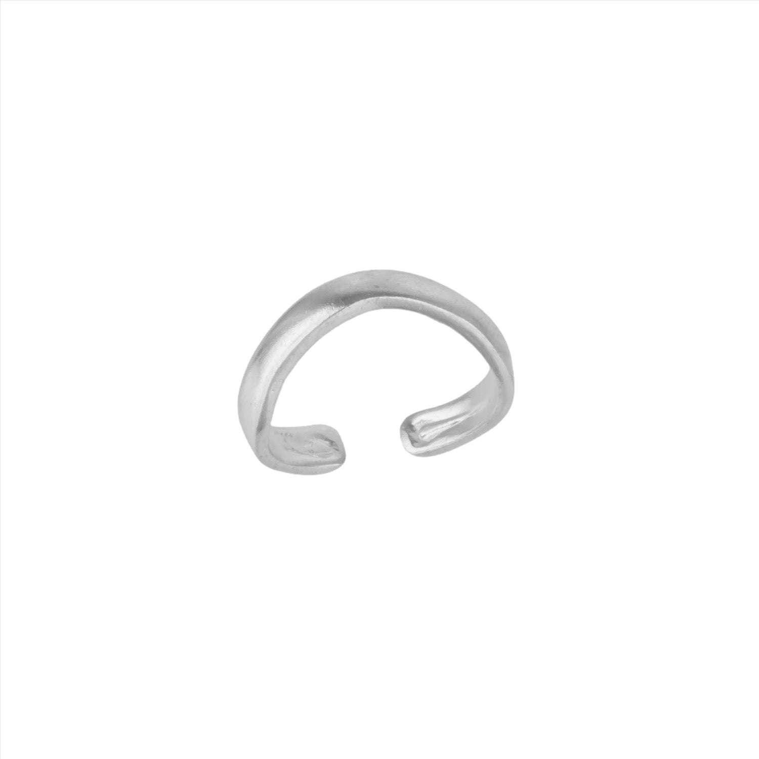 Elegance Silver Wavy Ring