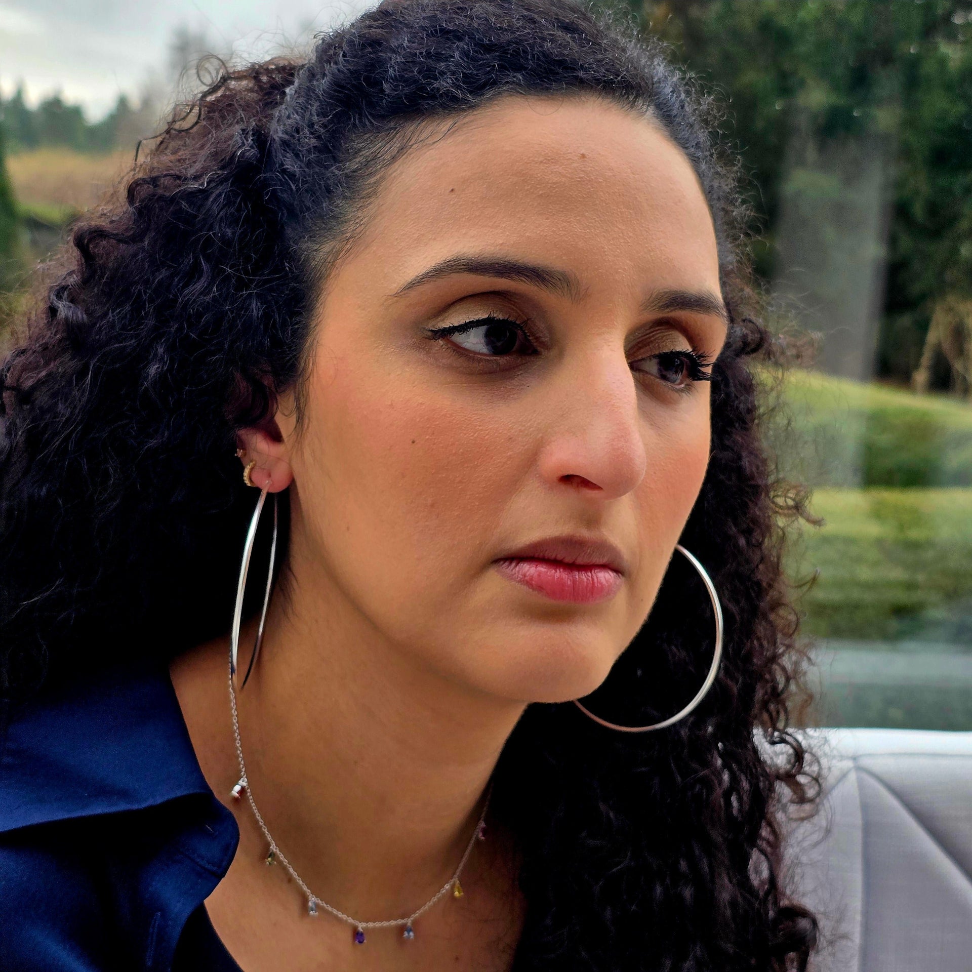 Elegant And Timeless Extra Large Sterling Silver Hoop Earrings