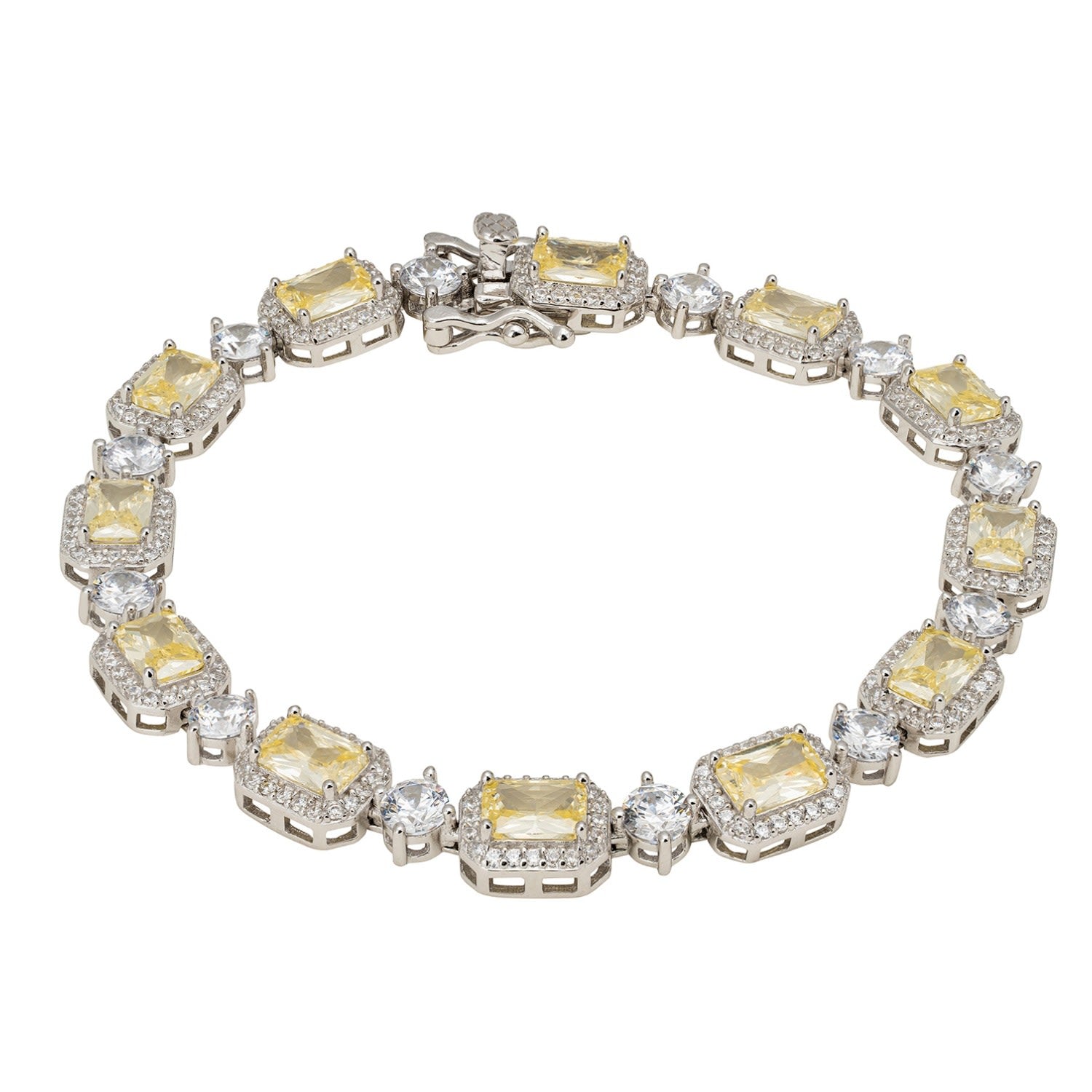 Elena Gemstone Bracelet Lemon Topaz Silver
