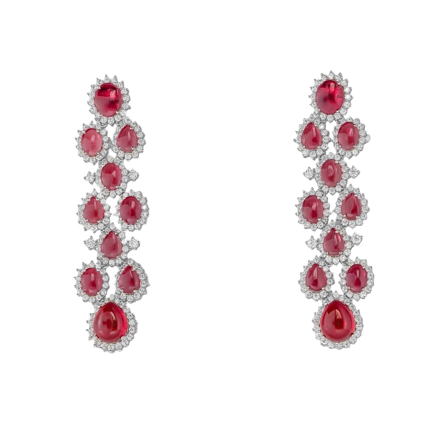 Elise Red Earrings