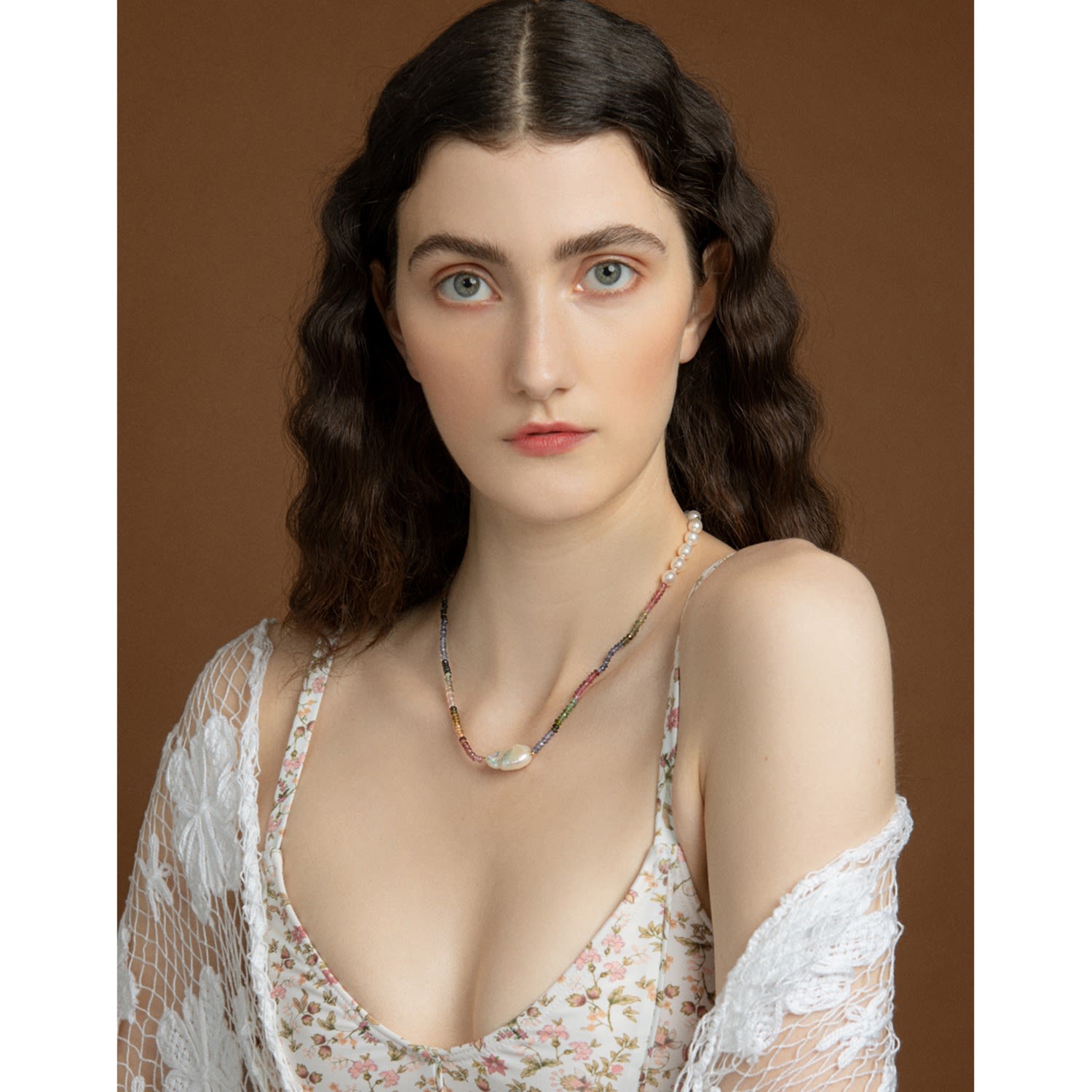 Venezia Multicolor Tourmaline & Pearl Necklace