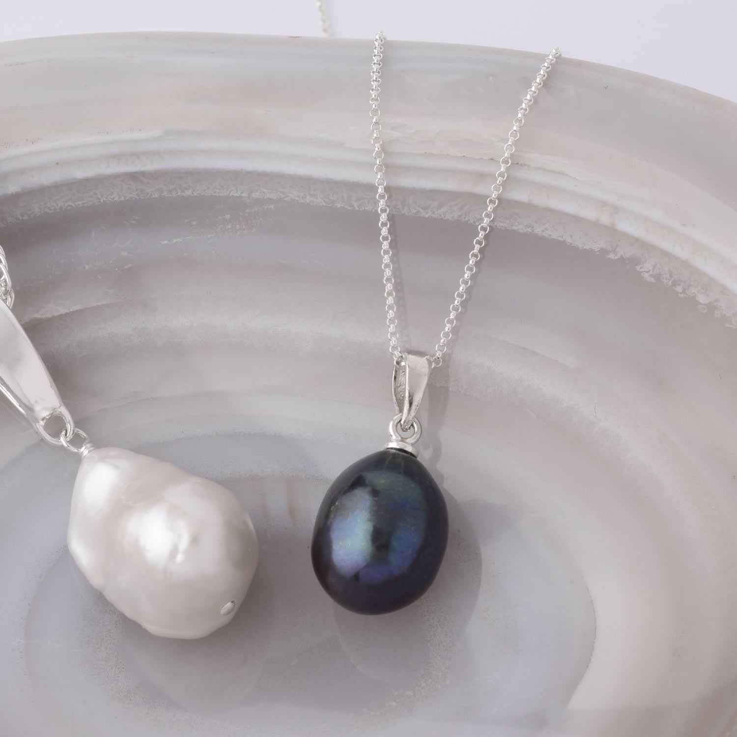 Ellen Peacock Pearl Drop Necklace