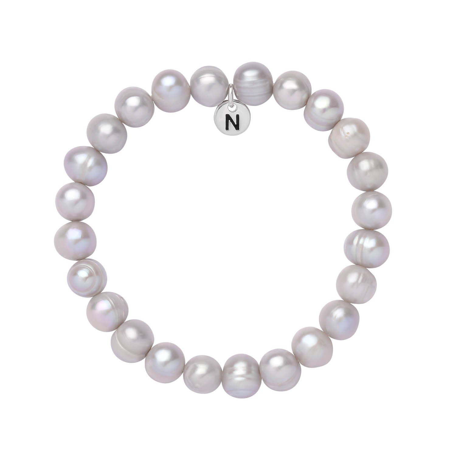 Ellen Pearl Bead Bracelet - Silver