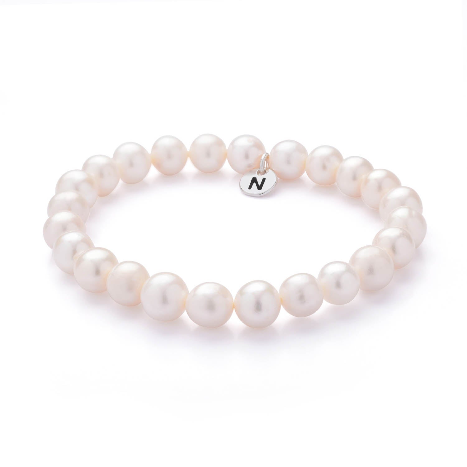 Ellen Pearl Bead Bracelet - White