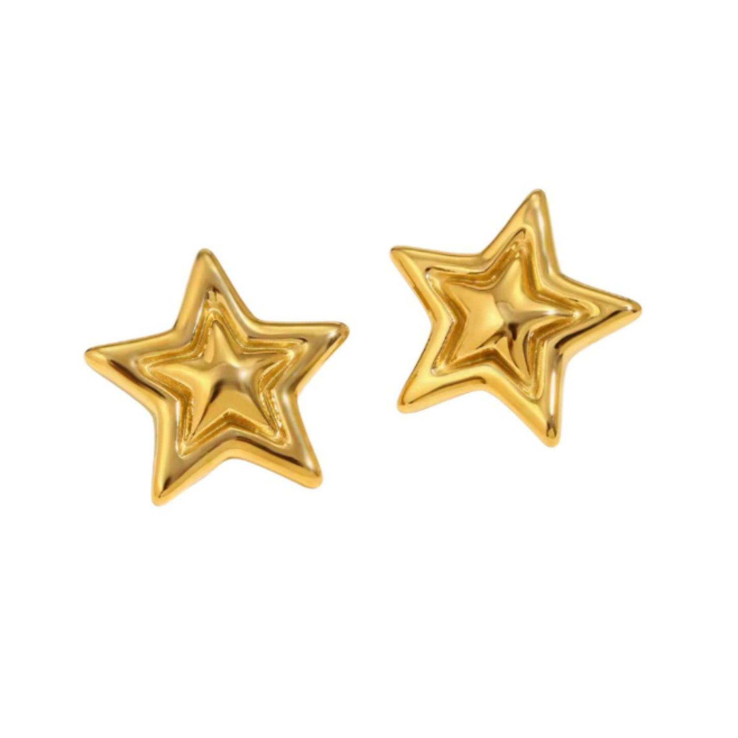 Ellie's Star Studs In Gold
