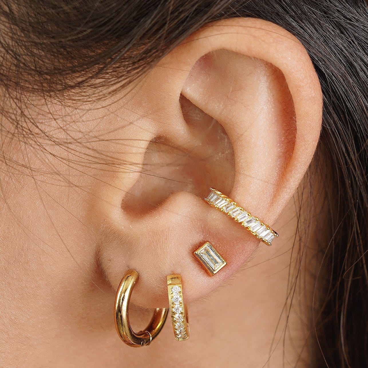 Ellie Vail - Erin Huggie Hoop Earring