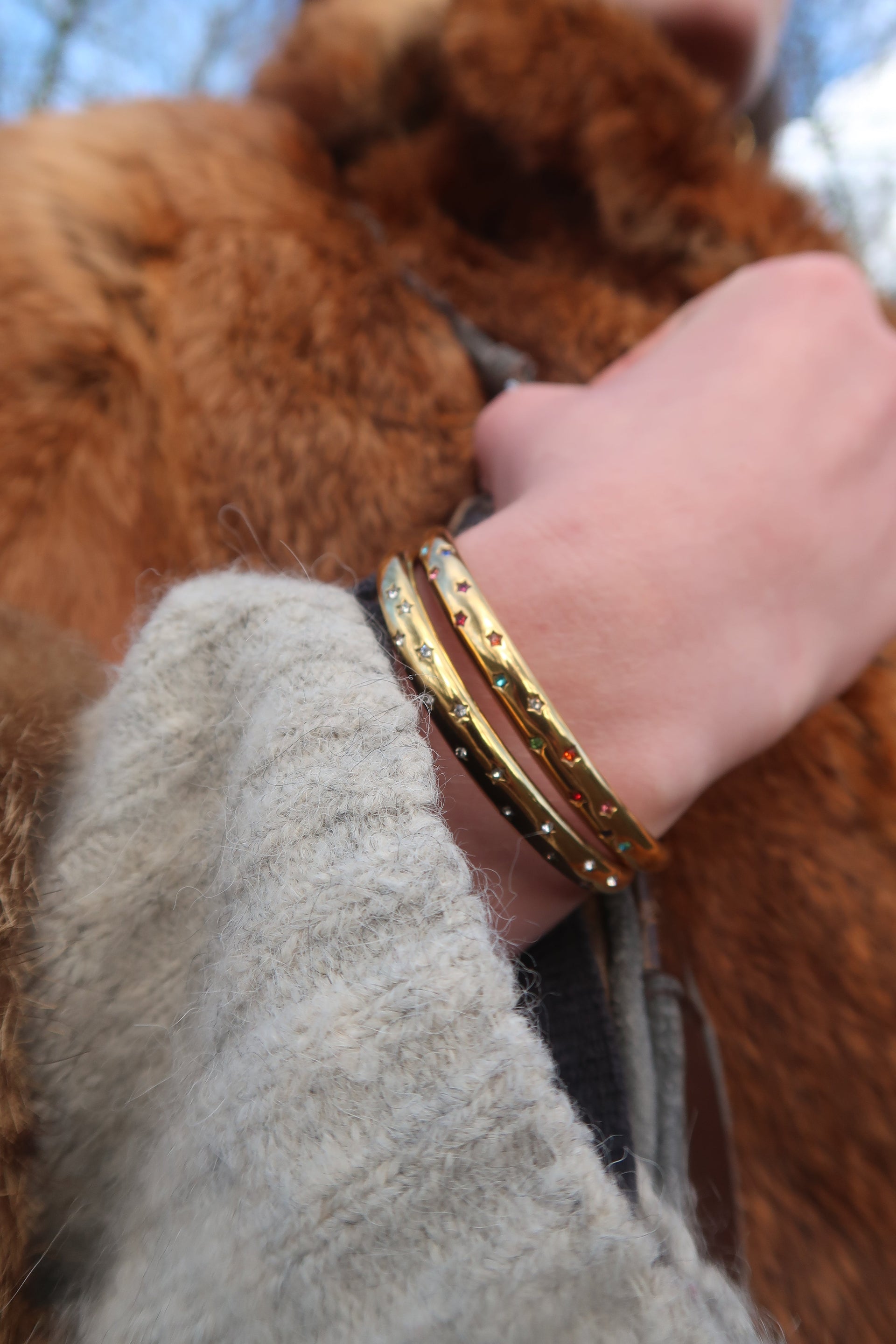 Eloise's Star Bangle In White