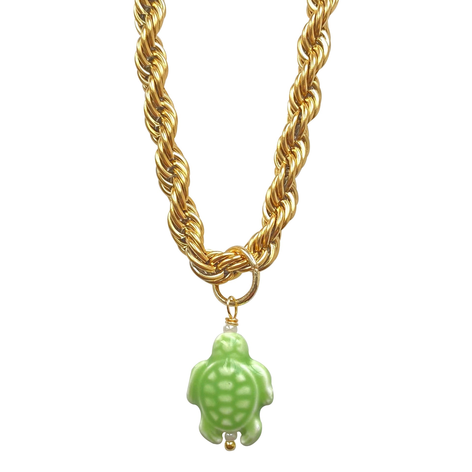 Necklace Ceramic Turtle Wild Life