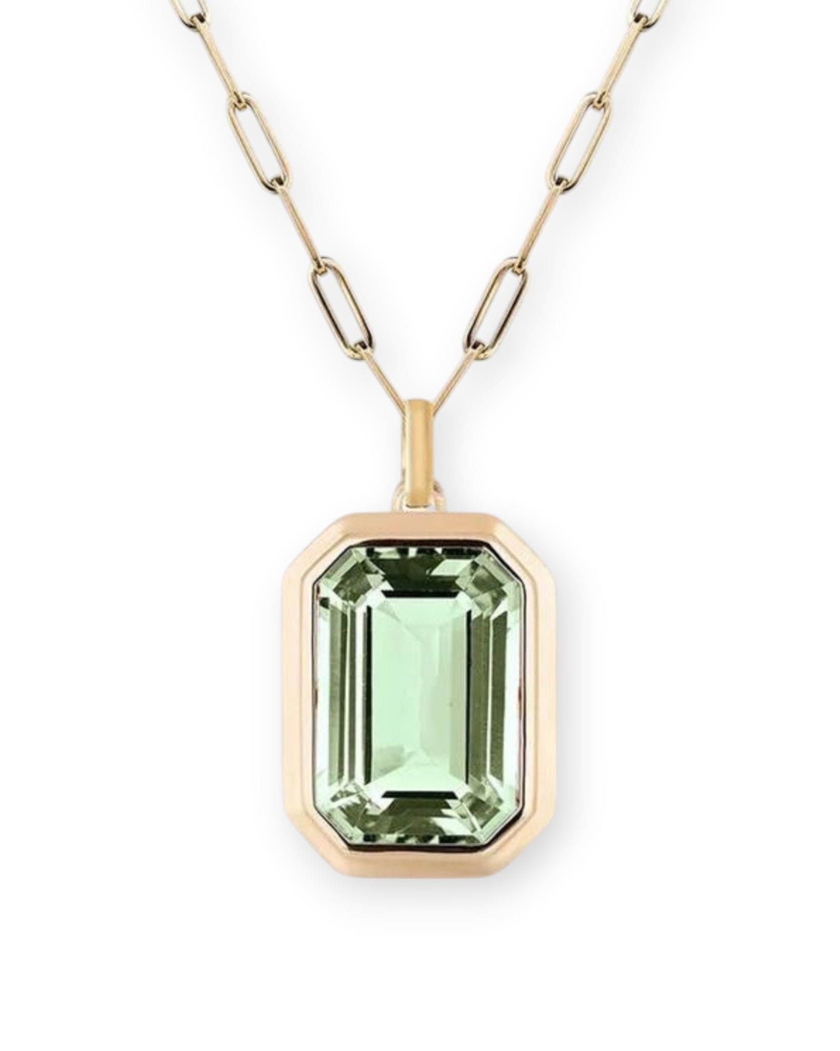 Emerald Radiance Necklace In Gold