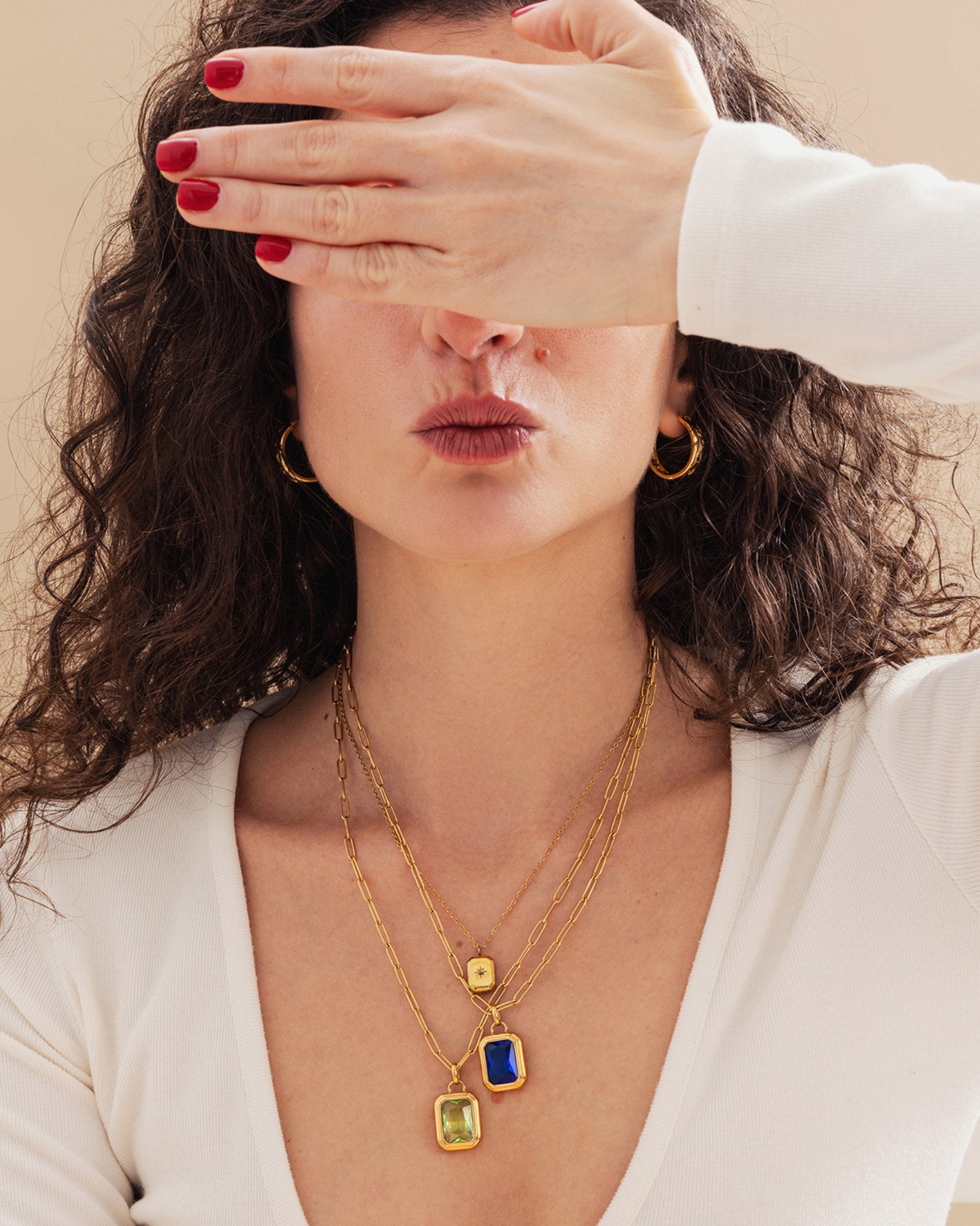 Starlight Charm Necklace In Gold