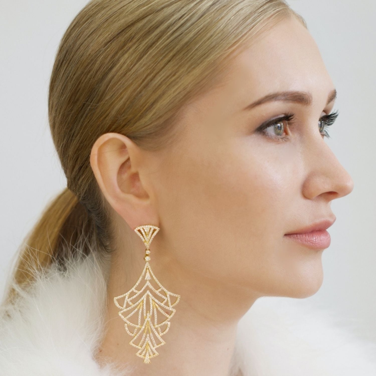 Empire Earrings - Gold