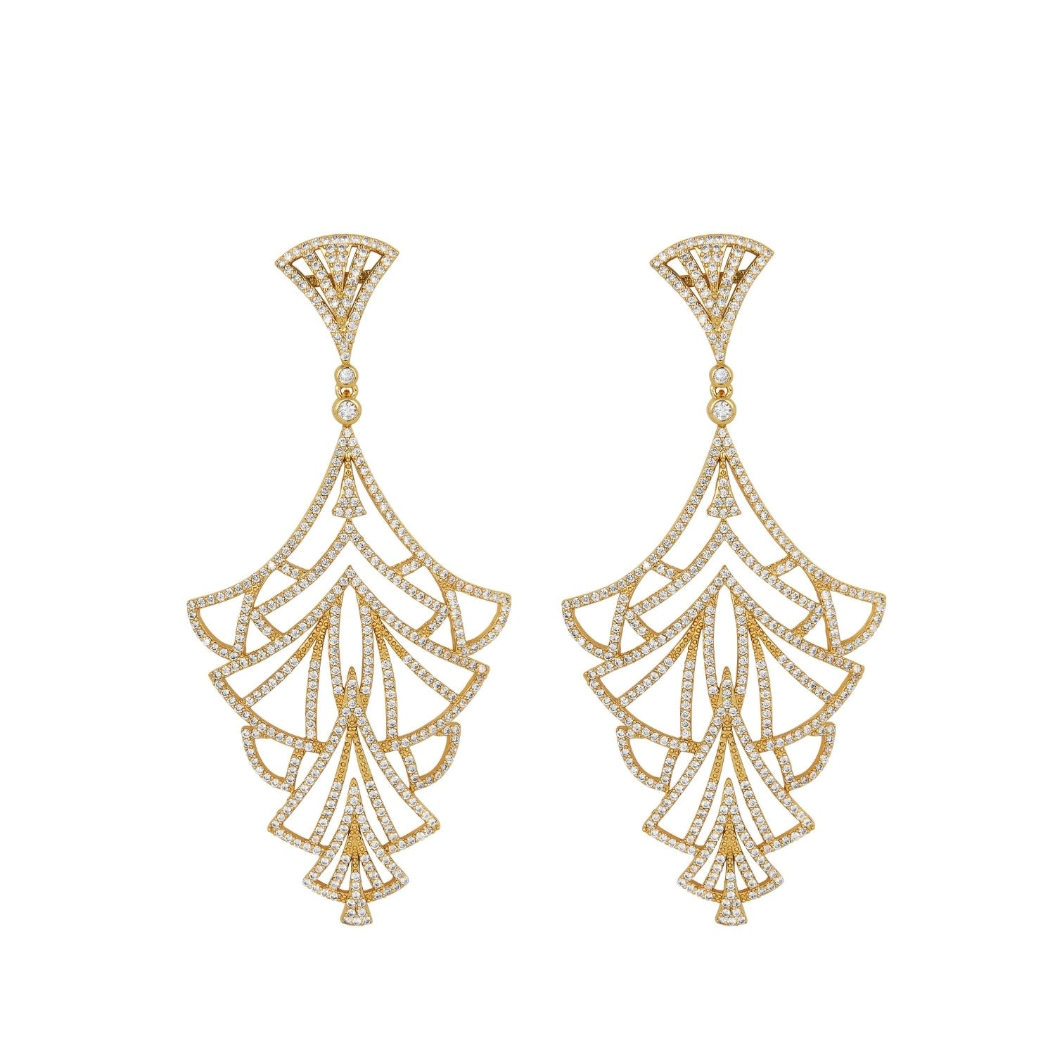 Empire Earrings - Gold