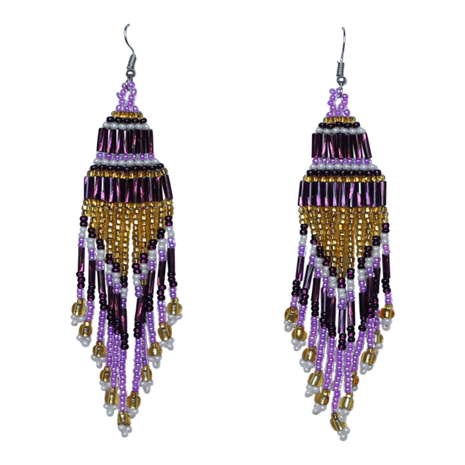Encuentro Beaded Boho Earrings - Magic Sunset