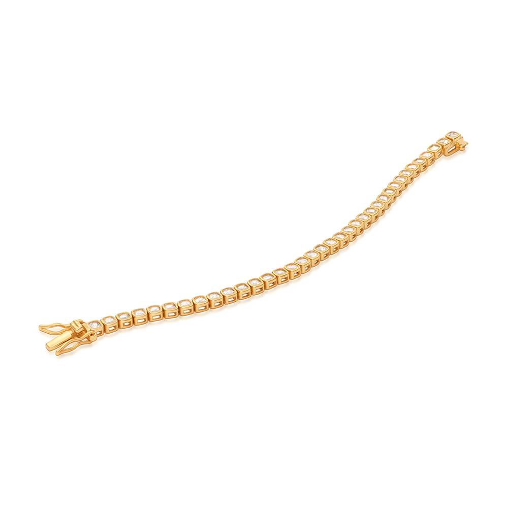 Endless Grace Tennis Bracelet in Vermeil with Heart Cubic Zirconia