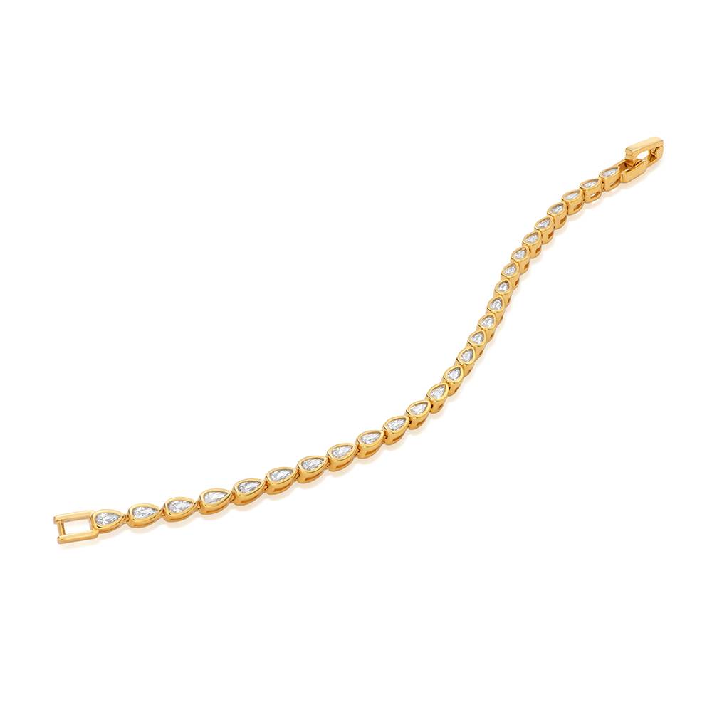 Endless Grace Tennis Bracelet in Vermeil with Pear Cubic Zirconia