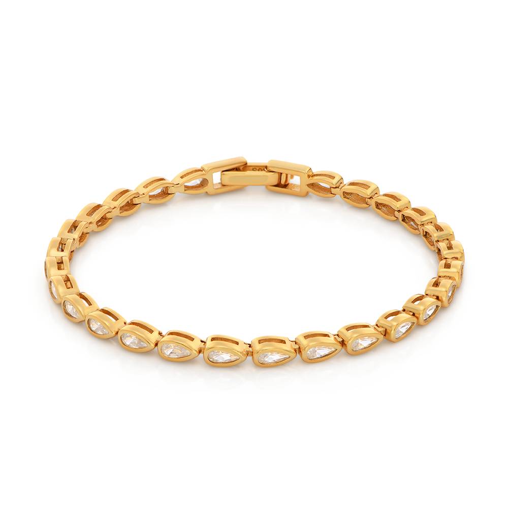 Endless Grace Tennis Bracelet in Vermeil with Pear Cubic Zirconia