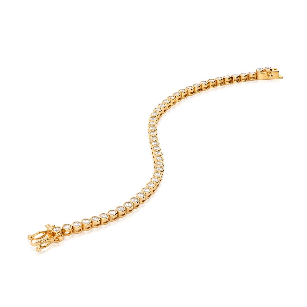 Endless Grace Tennis Bracelet in Vermeil with Round Cubic Zirconia