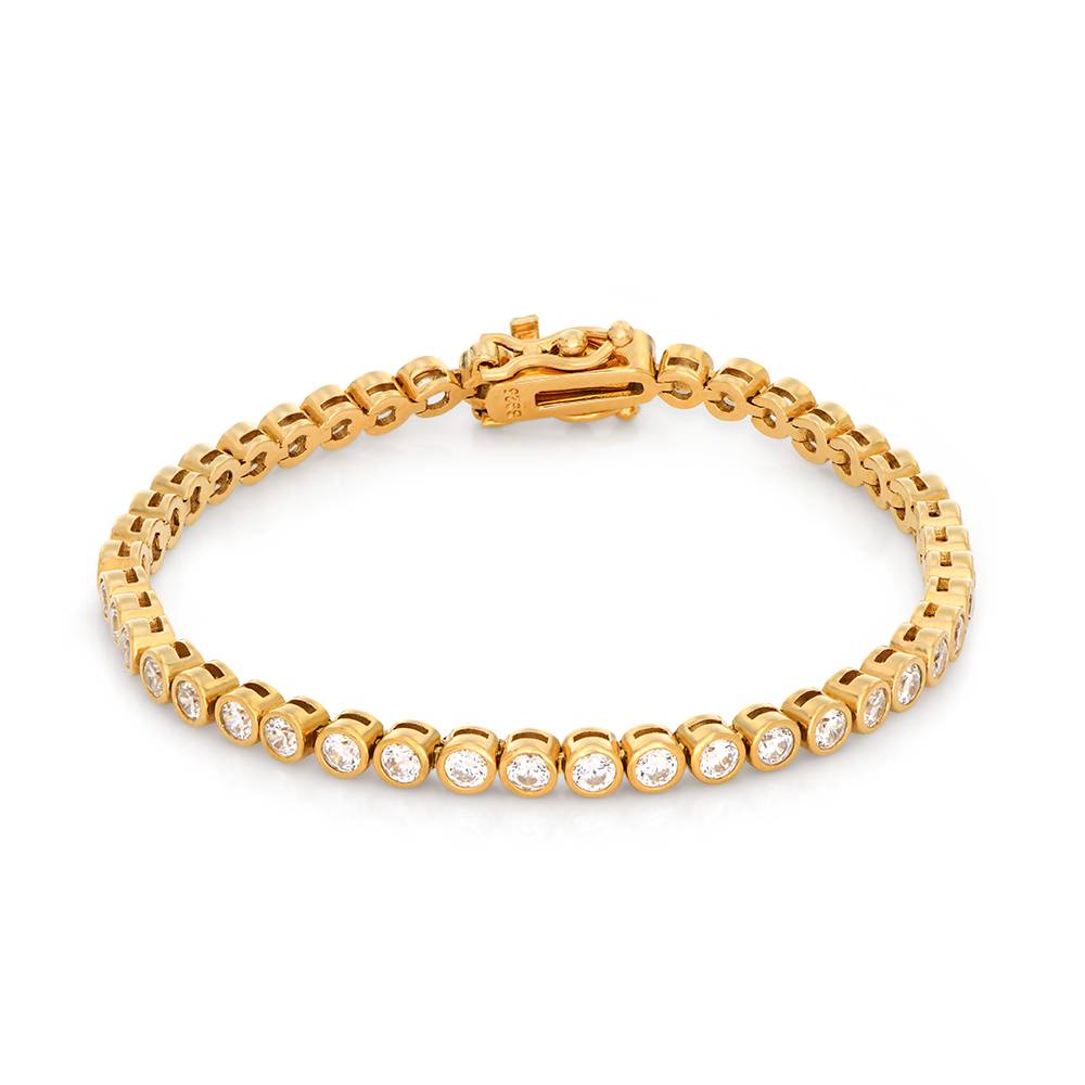 Endless Grace Tennis Bracelet in Vermeil with Round Cubic Zirconia