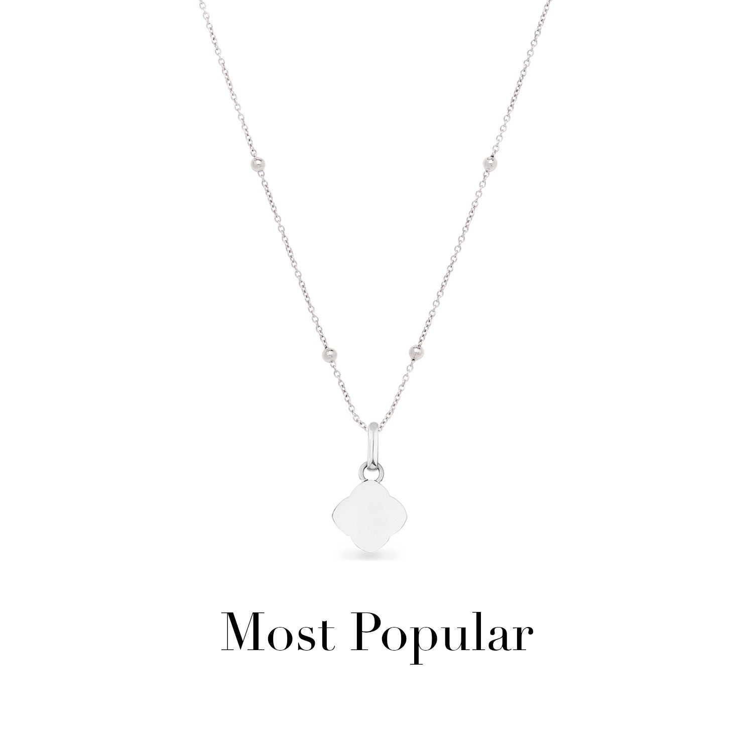 Pearl Clover Necklace (Silver)