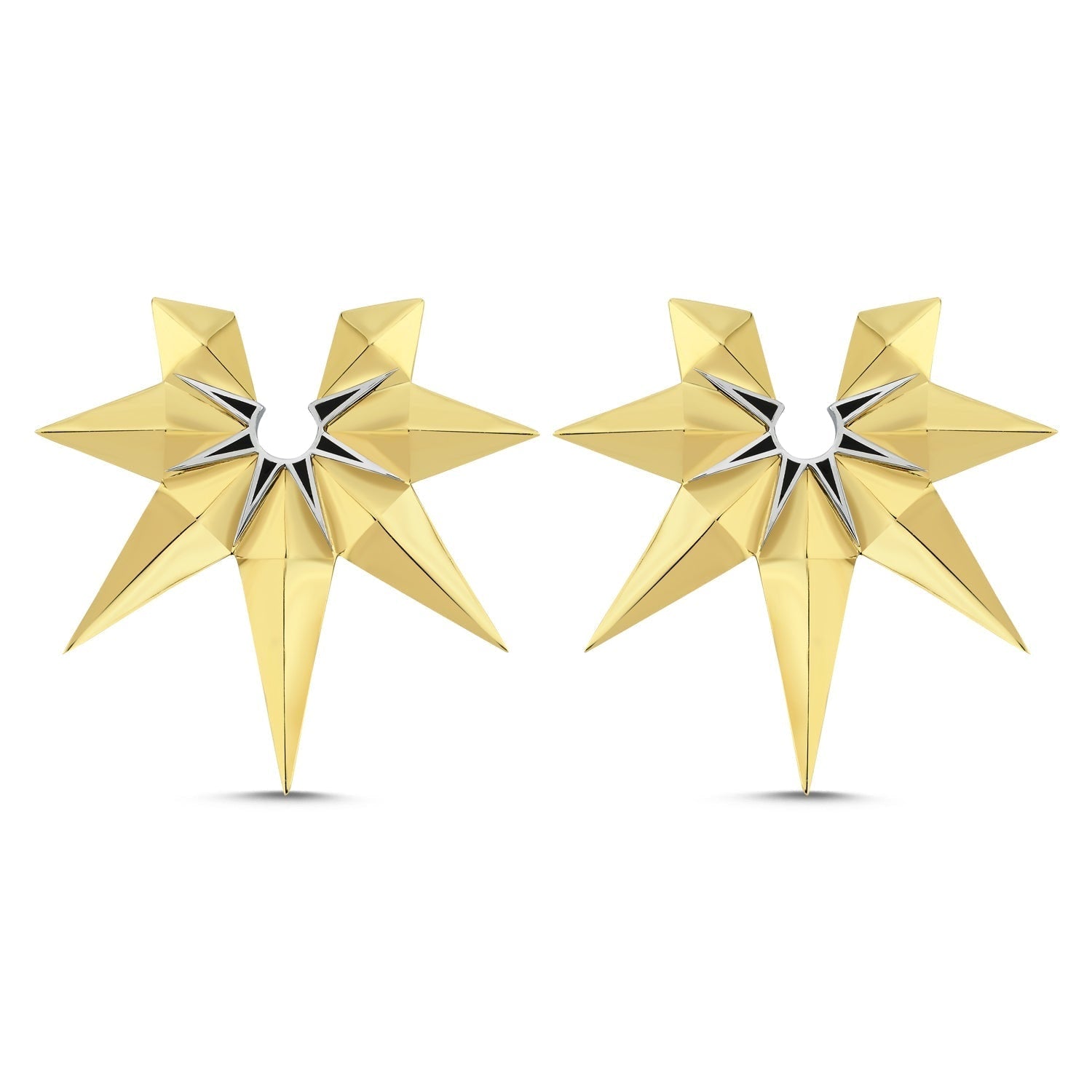 Enigma Earrings Gold And Silver