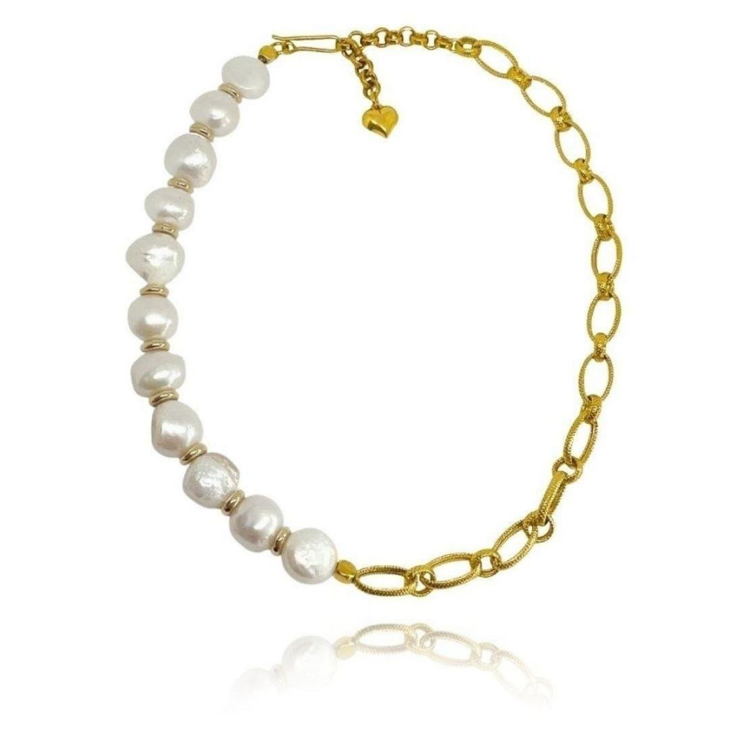 Enna Chain Baroque Pearl Necklace